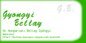 gyongyi bellay business card